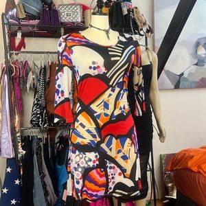 Mood Print A line Dress